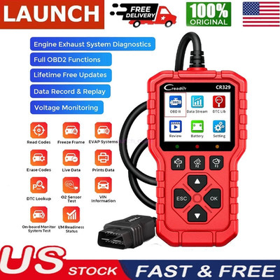LAUNCH Creader CR329 Passenger Car Scan Tool Read Codes Multiple Languages US*^