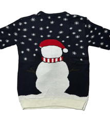 Merry Christmas Snowman Knit Sweater Holiday Winter Jumper Unisex -S