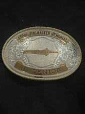 Gist Sterling Overlay Steve Zinsmaster Memorial Hi Senior Trophy Belt Buckle