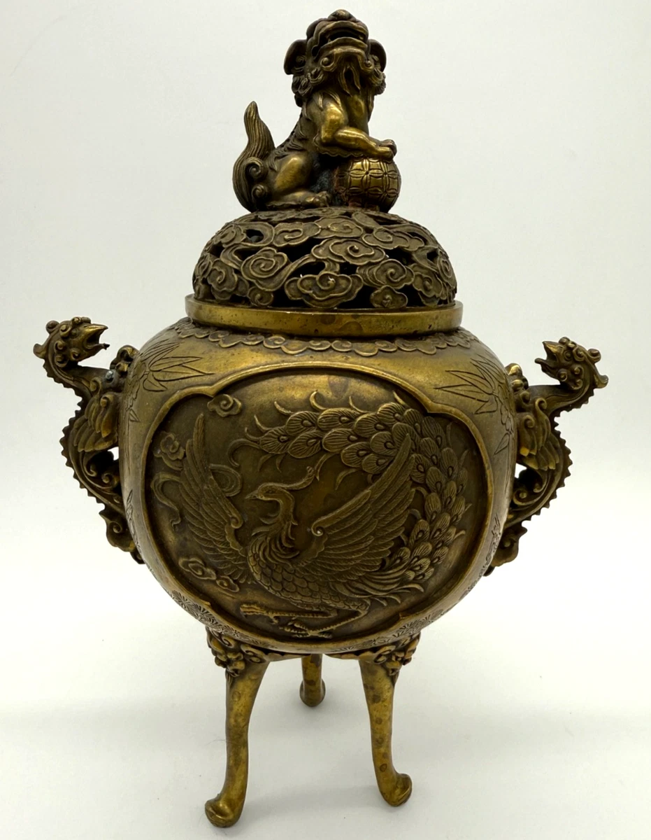 青铜1850-1899 年中国香炉| eBay