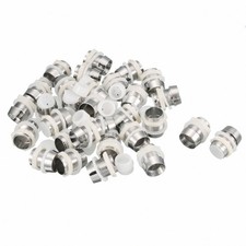 30Pack 10mm LED Lamp Holder Light Bulb Socket Plastic Chrome Plated