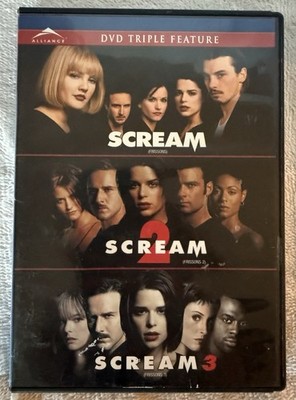Scream Triple Feature DVD Set, Scream 1, 2, 3 Horror Classics Wes Craven Slasher