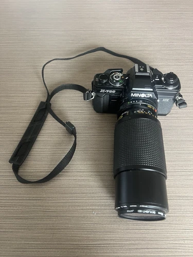 Minolta X-700 35mm Film SLR Camera Kit with 75-200mm Lens, Tested
