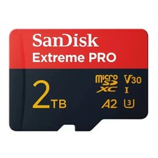 SANDISK Extreme Pro 2TB Micro SDHC Class 10 V30 A2 UHS-I U3 Memory Card