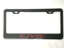 Qptimum Civic Racing Carbon Fiber Stainless-steel License Plate Frame Cover F... Qptimum Civic Racing Carbon Fiber Stainless-steel License Plate Frame Cover F...