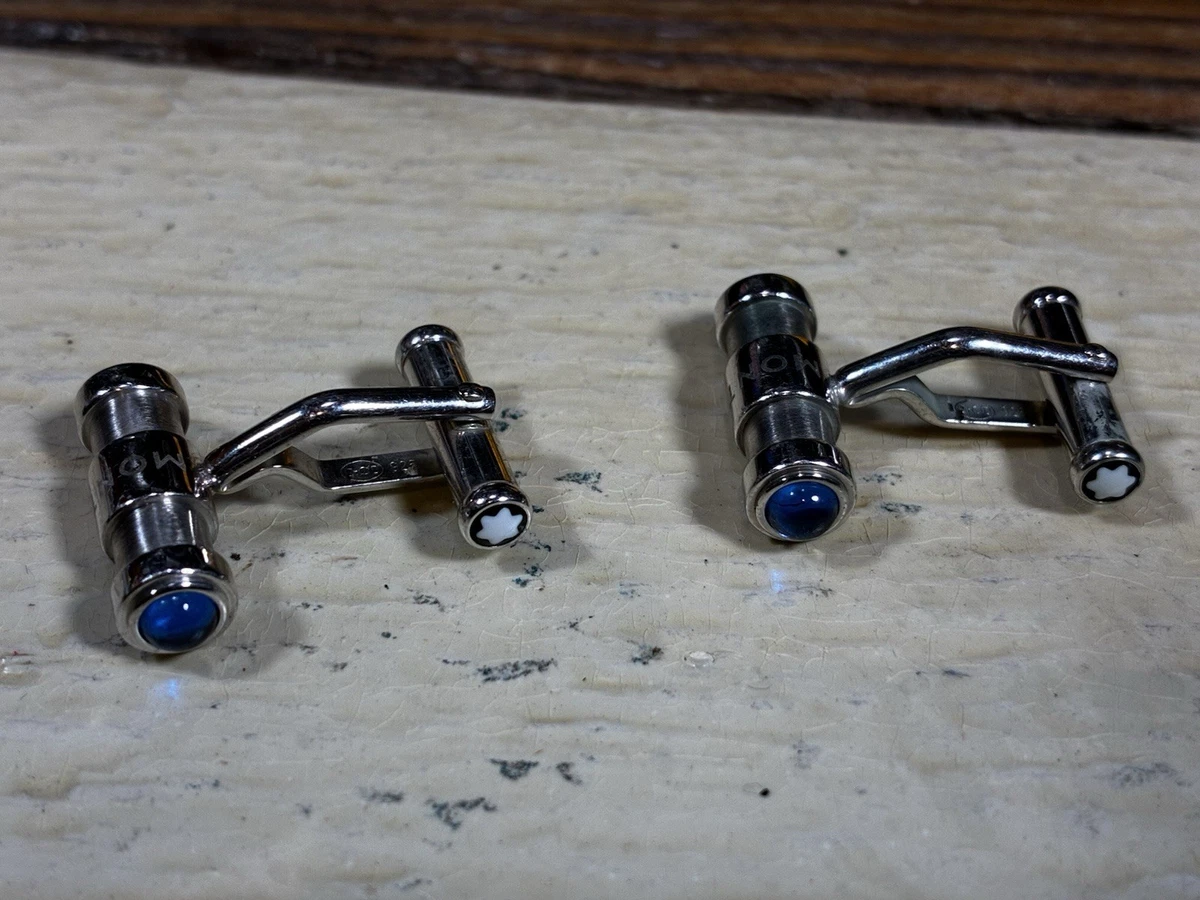 Montblanc Blue Cufflinks for Men for sale | eBay