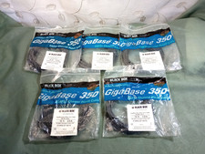Lot of 5 Black Box GigaBase 350 CAT5e, patch cables EVNSL57-0010- 10 ft -black