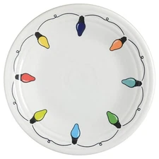 Homer Laughlin  Fiesta Christmas Lights Luncheon Plate 11103264