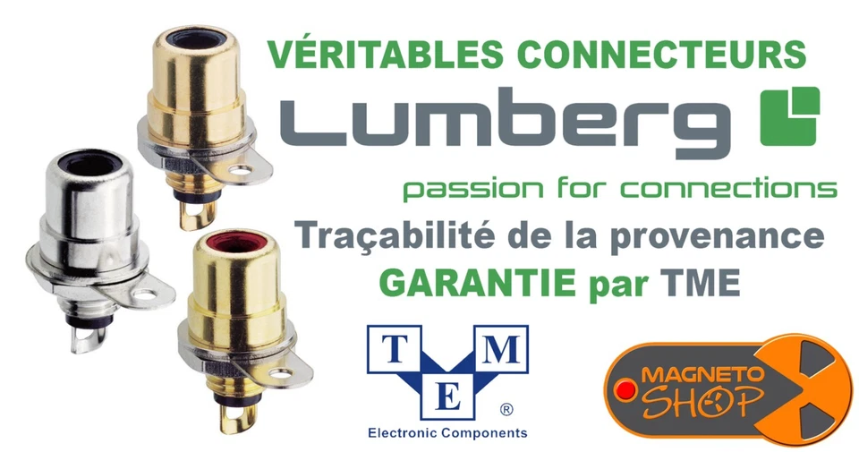 KIT UPGRADE CONNECTIQUE RCA / CINCH REVOX B77 - ENTRAXE OPTIMISÉ FICHES HQ - Photo 4/4