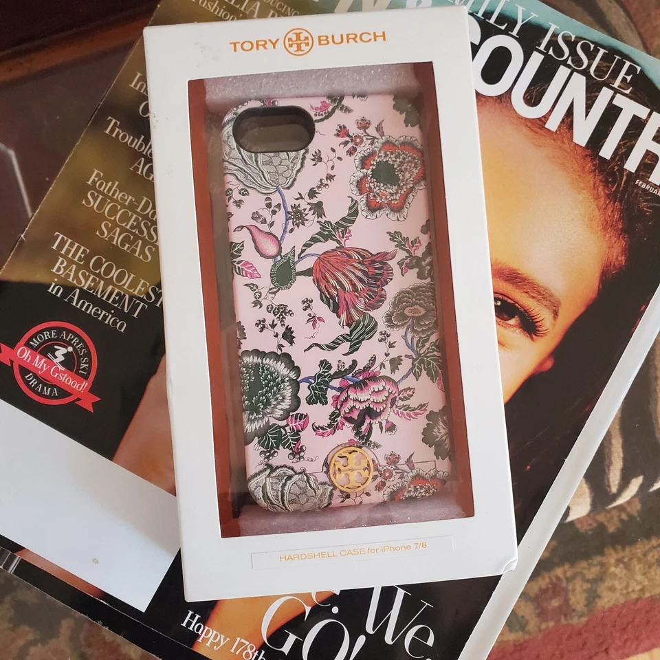 Tory Burch розовый цветок Iphone жесткий чехол подлинный новый в коробке 50424 - Изображение 4 из 4