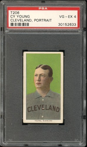 Cy Young [Portrait] card from 1909 T206 Piedmont 150