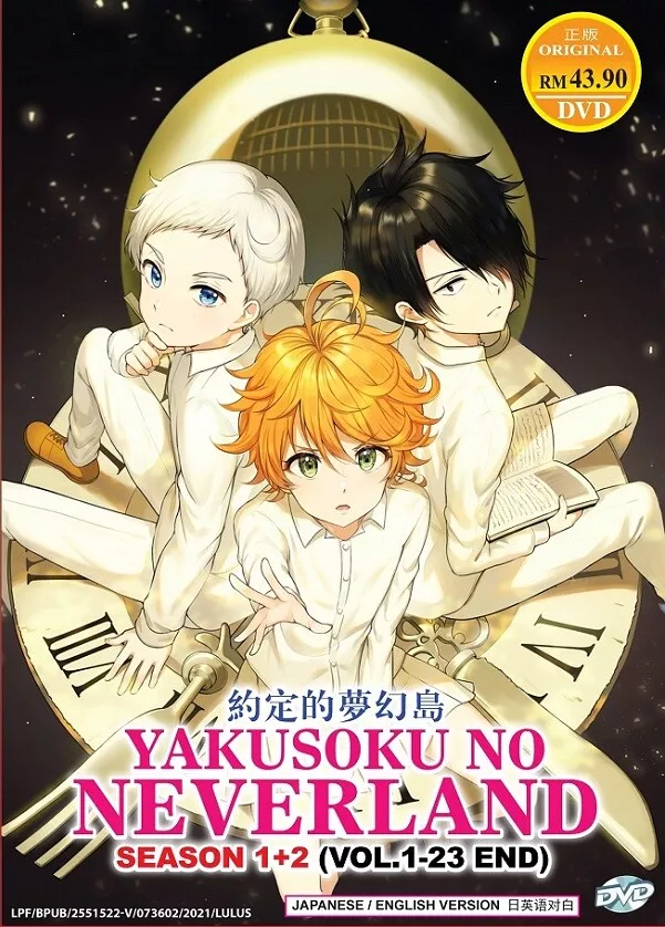 DVD Anime The Promised Neverland Complete Series Season 1+2 (1-23