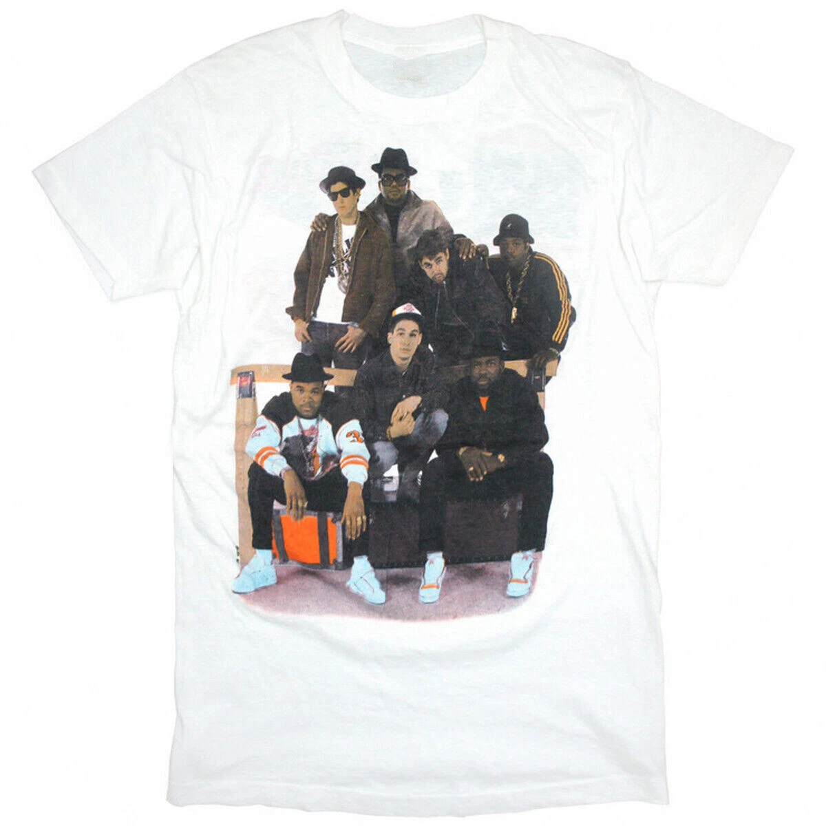 Vintage 1987 Tour Run DMC Beastie Boys Shirt Retro White Unisex S