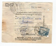 CHILE 1967 Parcel post scarce postmark CORREOS TELEGRAFROS Y TELEFONOS VICTORIA