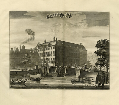 Antiker Druck - Diaken Weeshuys in Amsterdam - Diakonie Waisenhaus - Anonym - 1726
