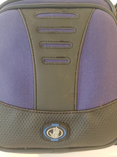 Guanto da corpo 32 CD, supporto DVD 2 tasche blu navy e nero custodia da trasporto - Foto 2 di 12