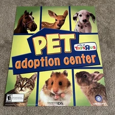 Toys R Us Pet Adoption Center 30” X 36” Plastic Store Display Poster!