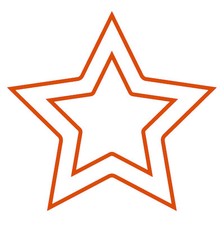 "Double Star" Self Ink Round Teacher Stamp