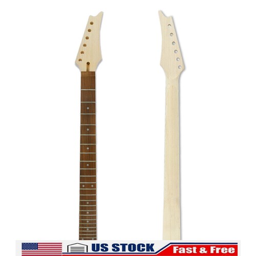 Electric Guitar Neck 24 Fret 27 Inch Maple Rosewood Fretboard Dots Inlay