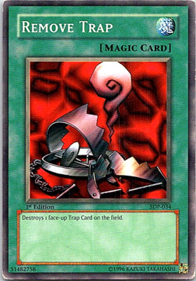 Remove Trap SDP-034 Yu-Gi-Oh! Card Heavy Play 1st Edition