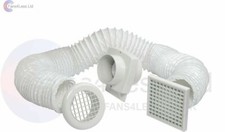 VSF100 Extractor Fan In-Line Tube Shower Fan Kit 4" Timer or Standard