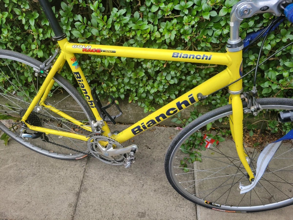 bianchi yellow bike