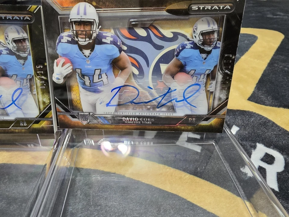 2015 Topps Strata Signatures /15 & /150 David Cobb #SS-DC Rookie Auto RC 2 Cards - Image 3 of 4