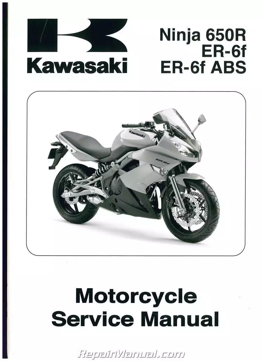 2009 2010 Kawasaki EX650C Ninja 650R Service Manual 99924 1419 02