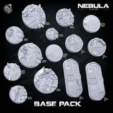 3D Printed Cast n Play Nebula Bases Pack Nebula All Out War 28mm 32mm D&D