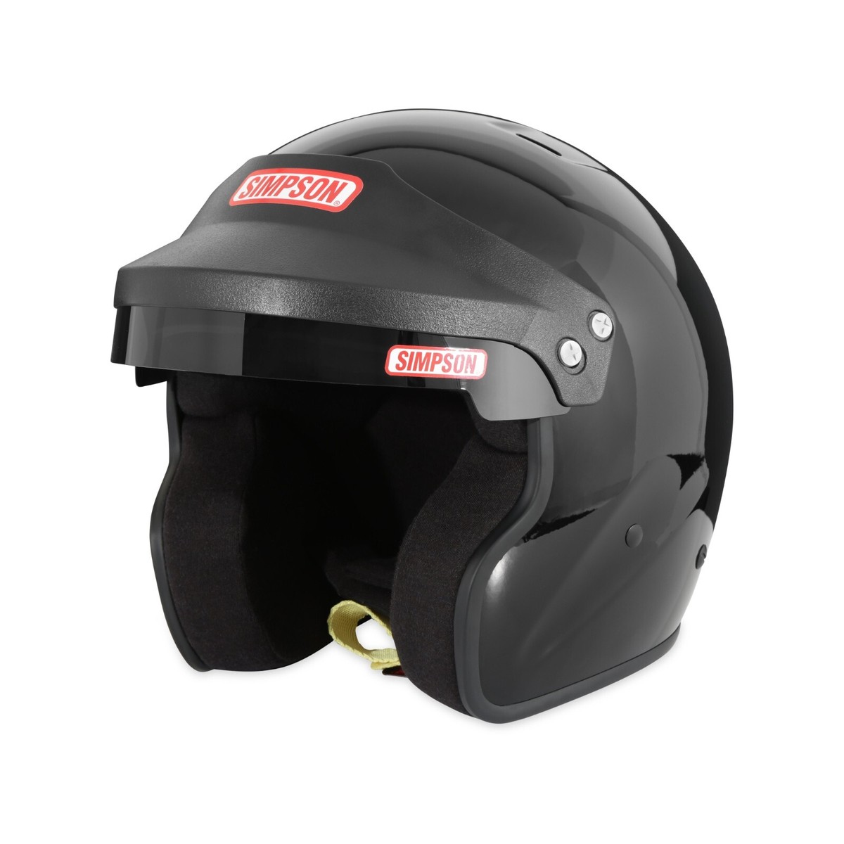 Simpson Racing Cruiser 2.0 Motorcycle/Race Helmet Black- XXL - DOT