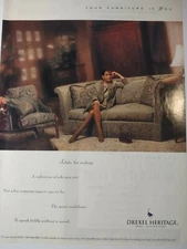 Drexel Heritage Your Furniture Is You Subtle Yet Striking Vintage Print Ad