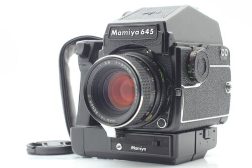 【EXC+5】 MAMIYA M645 1000S CdS Prism Finder C 80mm f/2.8 Motor Drive From JAPAN - Picture 1 of 13