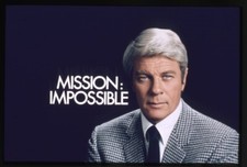 Mission Impossible TV Peter Graves TELOP Title Card Vintage 35mm Transparency