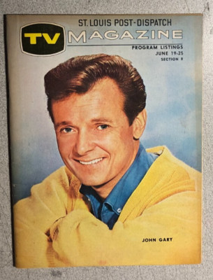 TV MAGAZINE St. Louis (MO) Post-Dispatch June 19, 1966 John Gary cover