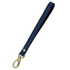 Allzedream Wristlet Strap Genuine Leather Replacement Clutch Purse Key Blue