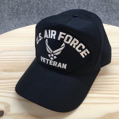 Air Force Veteran Eagle Crest Baseball Cap Mens Blue One Size
