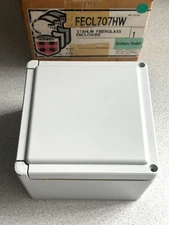 NEW Stahlin Fiberglass Enclosure, Type 4X, 7" x 7" x 5" , Made in USA