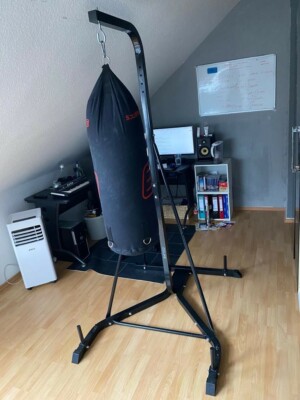Boxsackhalterung/Ständer( CCLIFE ) Boxsack (Energetics c.a 25 Kg ) Boxbirne