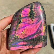 1.60lb Natural Purple Gorgeous Labradorite Quartz Crystal Display Specimen