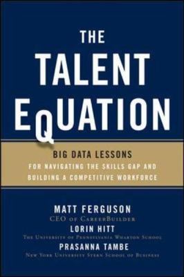The Talent Equation: Big Data Less- hardcover, Matt Ferguson, 9780071827126, new