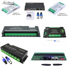 DMX512 RGB RGBW LED controller 3/4/6/12/30ch 2A 3A DXM decoder Dimmer Driver