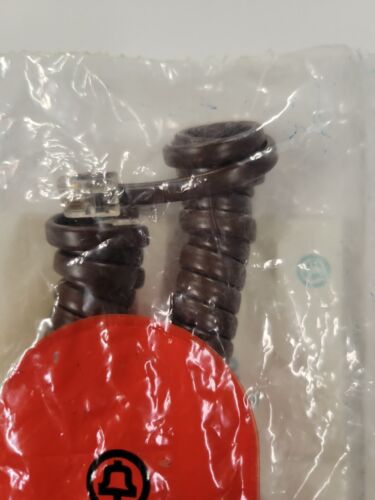 Vintage NOS Western Electric Modular Handset Spring Cord Brown H4DU 104 - Zdjęcie 2 z 5