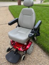 Jazzy Select Power Chair Gray/Red with Manual Charger, Excellent Condition