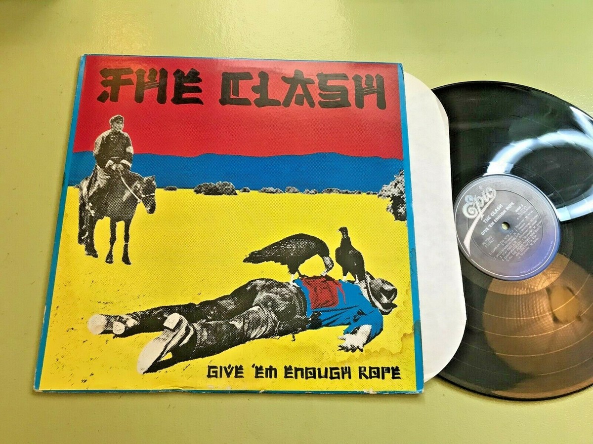 The Clash Give 'Em Enough Rope lp '78 '80 uncensored 1st with