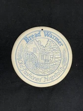 Bread Basket Warmer Plate Blue & White Country Cottage Serving Ceramic Lyn Ulick