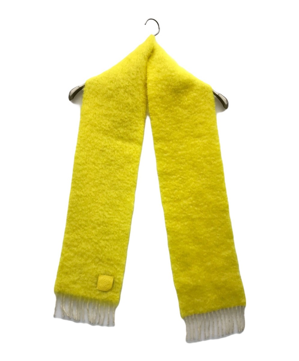 【国内発送】LOEWE マフラー Anagram ribbed mohair scarf Loewe Anagram Yellow Color Mohair Blend Scarf | eBay