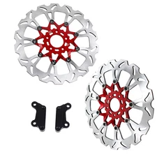 1 Set 14.0" Red Floating Front Brake Rotor for Harley Low Rider ST Fat Bob FXLRS