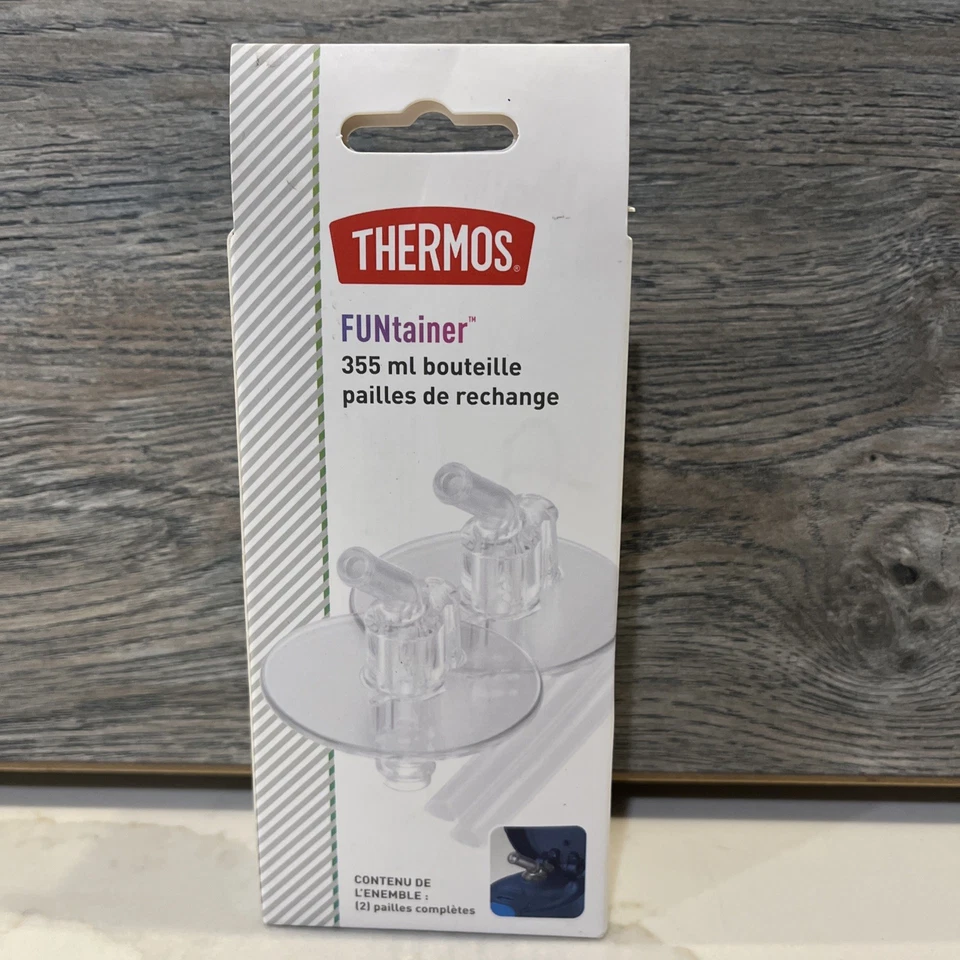 Thermos Replacement Straws for 12 Oz Funtainer Bottle Clear - Image 2 of 4