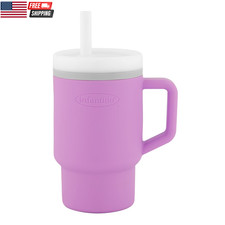 My 1St Tumbler, 9 Oz. Silicone Sippy Cup with Straw  Handle, Spill-Resistant Ba