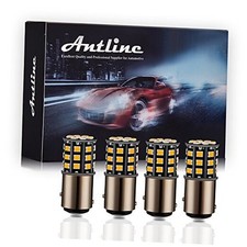 2057 2357 7528 BAY15D LED Bulbs Amber Yellow, 12-24V Super Bright 1000 1157